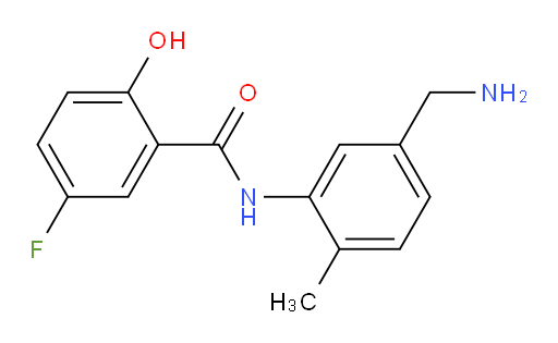N-(5-(aminomethyl)-2-methylphenyl)-5-fluoro-2-hydroxybenzamide