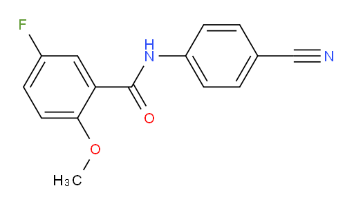 N-(4-cyanophenyl)-5-fluoro-2-methoxybenzamide