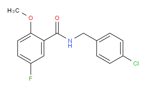 N-(4-chlorobenzyl)-5-fluoro-2-methoxybenzamide