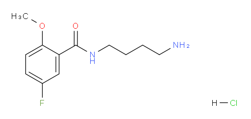 N-(4-aminobutyl)-5-fluoro-2-methoxybenzamide hydrochloride