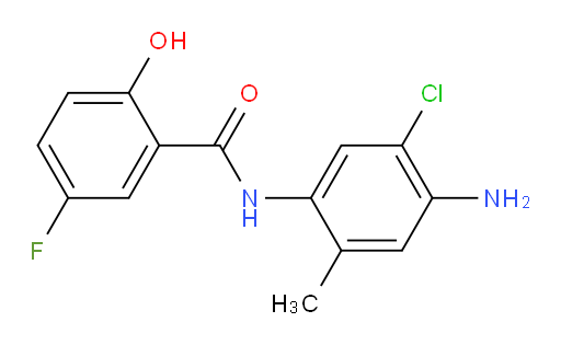 N-(4-amino-5-chloro-2-methylphenyl)-5-fluoro-2-hydroxybenzamide