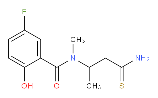 N-(4-amino-4-thioxobutan-2-yl)-5-fluoro-2-hydroxy-N-methylbenzamide