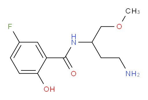 N-(4-amino-1-methoxybutan-2-yl)-5-fluoro-2-hydroxybenzamide