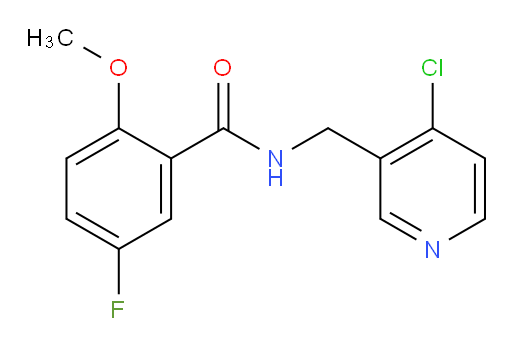 N-((4-chloropyridin-3-yl)methyl)-5-fluoro-2-methoxybenzamide