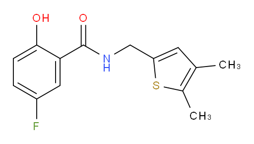 N-((4,5-dimethylthiophen-2-yl)methyl)-5-fluoro-2-hydroxybenzamide