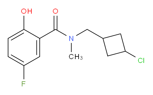 N-((3-chlorocyclobutyl)methyl)-5-fluoro-2-hydroxy-N-methylbenzamide