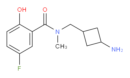 N-((3-aminocyclobutyl)methyl)-5-fluoro-2-hydroxy-N-methylbenzamide