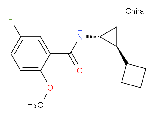 N-((1R,2S)-2-cyclobutylcyclopropyl)-5-fluoro-2-methoxybenzamide