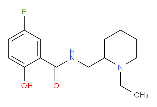 N-((1-ethylpiperidin-2-yl)methyl)-5-fluoro-2-hydroxybenzamide