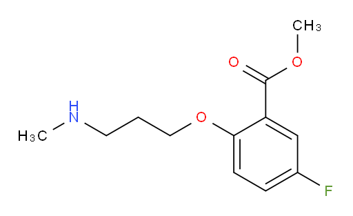 methyl 5-fluoro-2-(3-(methylamino)propoxy)benzoate