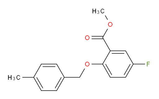methyl 5-fluoro-2-((4-methylbenzyl)oxy)benzoate