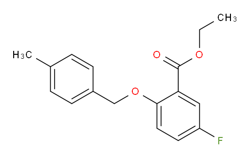ethyl 5-fluoro-2-((4-methylbenzyl)oxy)benzoate