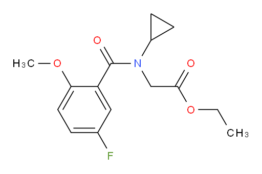 ethyl 2-(N-cyclopropyl-5-fluoro-2-methoxybenzamido)acetate
