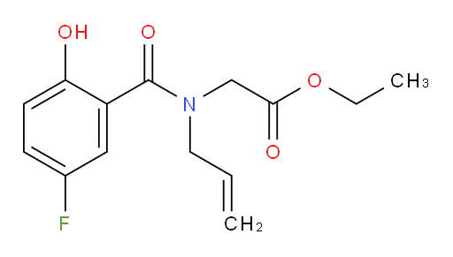 ethyl 2-(N-allyl-5-fluoro-2-hydroxybenzamido)acetate