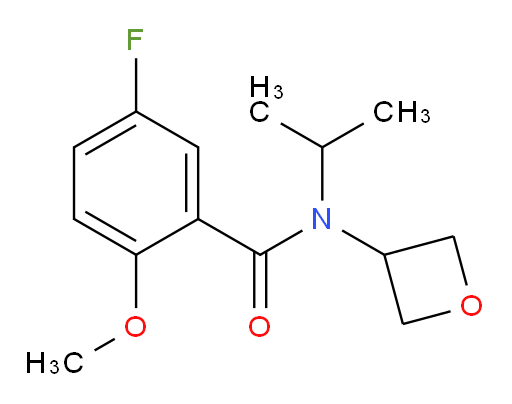 5-fluoro-N-isopropyl-2-methoxy-N-(oxetan-3-yl)benzamide