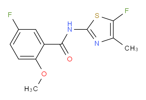 5-fluoro-N-(5-fluoro-4-methylthiazol-2-yl)-2-methoxybenzamide
