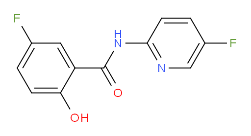 5-fluoro-N-(5-fluoropyridin-2-yl)-2-hydroxybenzamide