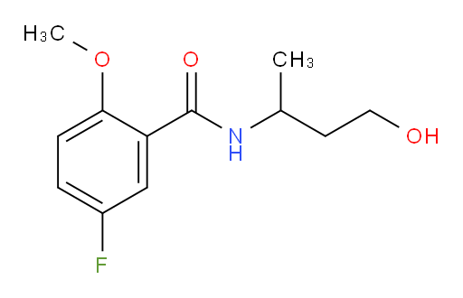 5-fluoro-N-(4-hydroxybutan-2-yl)-2-methoxybenzamide