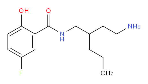 N-(2-(2-aminoethyl)pentyl)-5-fluoro-2-hydroxybenzamide