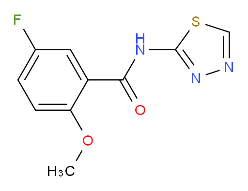 5-fluoro-2-methoxy-N-(1,3,4-thiadiazol-2-yl)benzamide