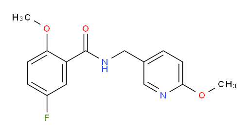 5-fluoro-2-methoxy-N-((6-methoxypyridin-3-yl)methyl)benzamide