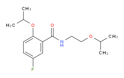 5-fluoro-2-isopropoxy-N-(2-isopropoxyethyl)benzamide
