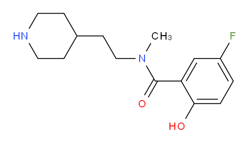 5-fluoro-2-hydroxy-N-methyl-N-(2-(piperidin-4-yl)ethyl)benzamide