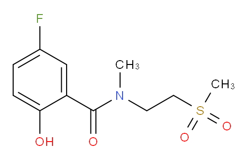 5-fluoro-2-hydroxy-N-methyl-N-(2-(methylsulfonyl)ethyl)benzamide