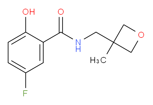 5-fluoro-2-hydroxy-N-((3-methyloxetan-3-yl)methyl)benzamide