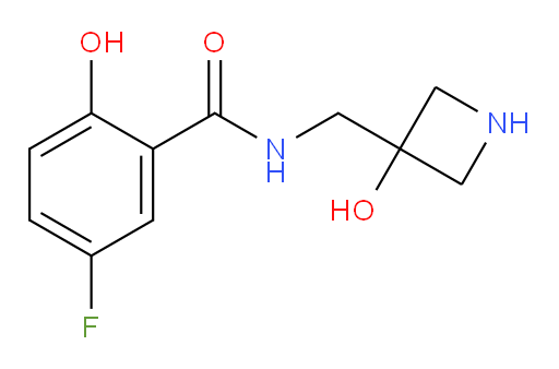 5-fluoro-2-hydroxy-N-((3-hydroxyazetidin-3-yl)methyl)benzamide
