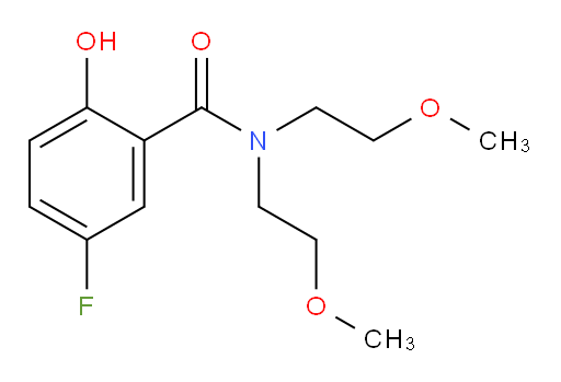 5-fluoro-2-hydroxy-N,N-bis(2-methoxyethyl)benzamide