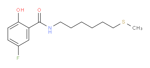 5-fluoro-2-hydroxy-N-(6-(methylthio)hexyl)benzamide