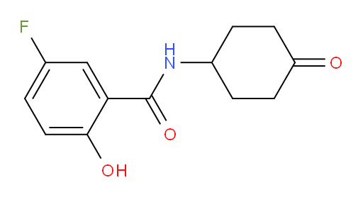 5-fluoro-2-hydroxy-N-(4-oxocyclohexyl)benzamide