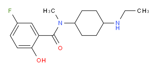 N-(4-(ethylamino)cyclohexyl)-5-fluoro-2-hydroxy-N-methylbenzamide