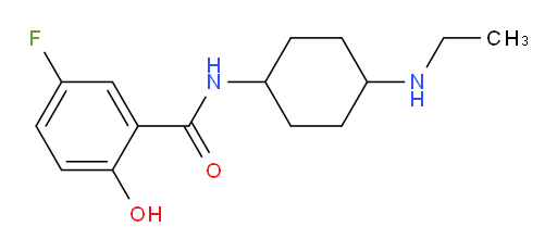 N-(4-(ethylamino)cyclohexyl)-5-fluoro-2-hydroxybenzamide