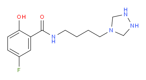 N-(4-(1,2,4-triazolidin-4-yl)butyl)-5-fluoro-2-hydroxybenzamide