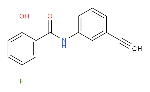 N-(3-ethynylphenyl)-5-fluoro-2-hydroxybenzamide