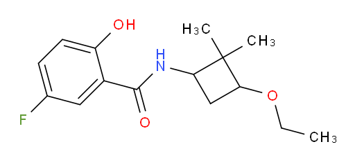 N-(3-ethoxy-2,2-dimethylcyclobutyl)-5-fluoro-2-hydroxybenzamide