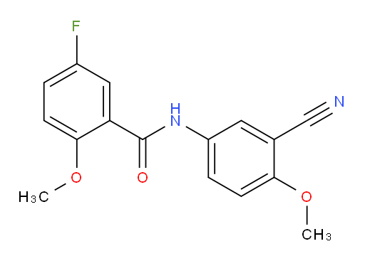 N-(3-cyano-4-methoxyphenyl)-5-fluoro-2-methoxybenzamide