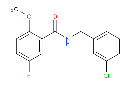N-(3-chlorobenzyl)-5-fluoro-2-methoxybenzamide