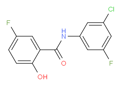 N-(3-chloro-5-fluorophenyl)-5-fluoro-2-hydroxybenzamide