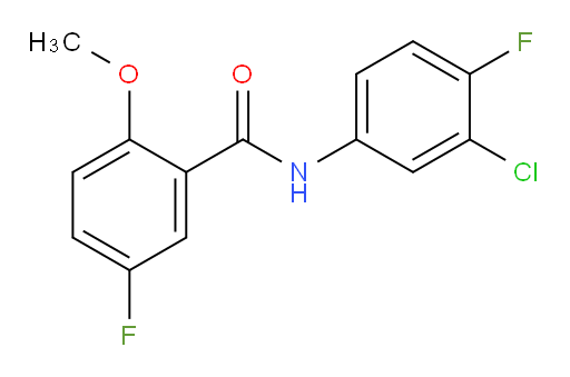 N-(3-chloro-4-fluorophenyl)-5-fluoro-2-methoxybenzamide