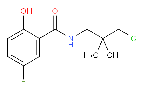N-(3-chloro-2,2-dimethylpropyl)-5-fluoro-2-hydroxybenzamide