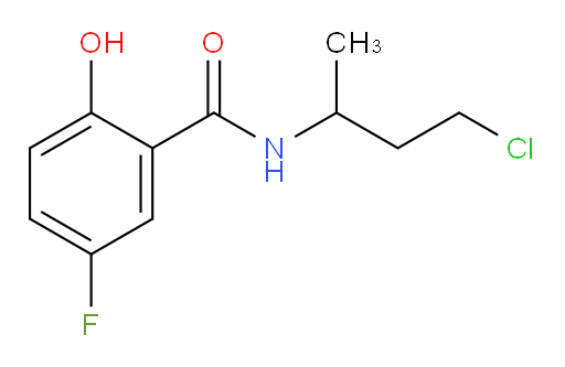 N-(4-chlorobutan-2-yl)-5-fluoro-2-hydroxybenzamide