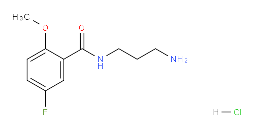 N-(3-aminopropyl)-5-fluoro-2-methoxybenzamide hydrochloride