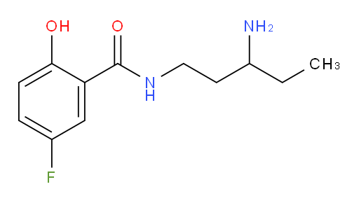 N-(3-aminopentyl)-5-fluoro-2-hydroxybenzamide