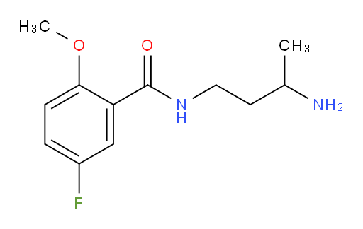 N-(3-aminobutyl)-5-fluoro-2-methoxybenzamide