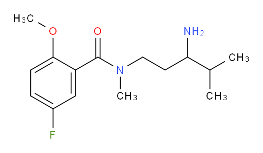 N-(3-amino-4-methylpentyl)-5-fluoro-2-methoxy-N-methylbenzamide