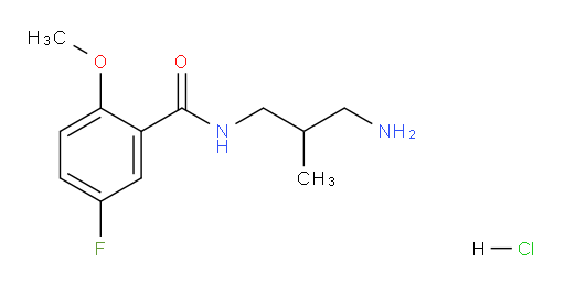 N-(3-amino-2-methylpropyl)-5-fluoro-2-methoxybenzamide hydrochloride