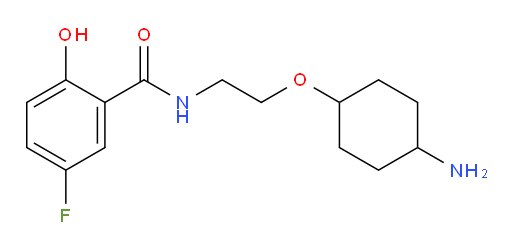 N-(2-((4-aminocyclohexyl)oxy)ethyl)-5-fluoro-2-hydroxybenzamide